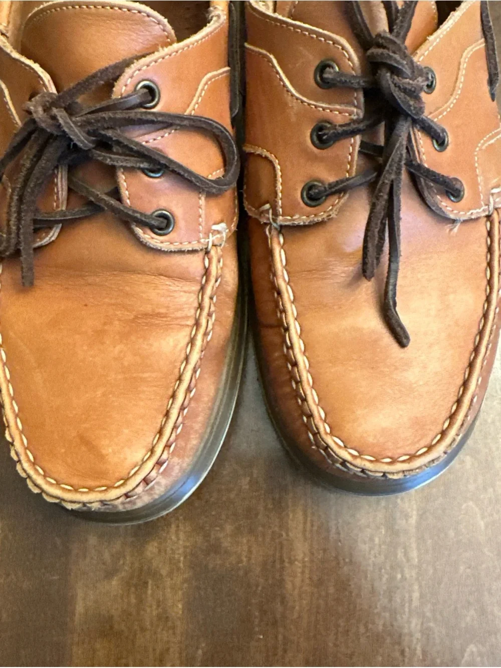 Allen Edmonds Eastport Boat Shoes Men's Size 9 Brown Leather Casual Loafer